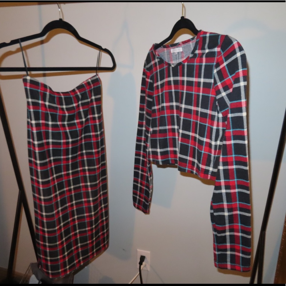 Plaid 2-Piece Set